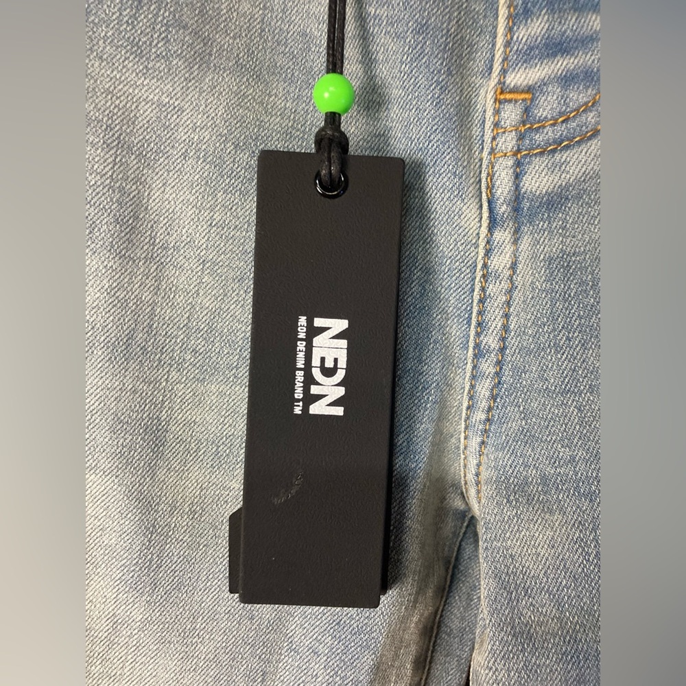 NEON JEANS| High rise Slim flare | size 27 - Picture 3 of 6